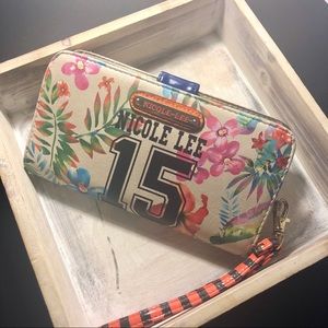 Nicole Lee Printed Wallet Wristlet